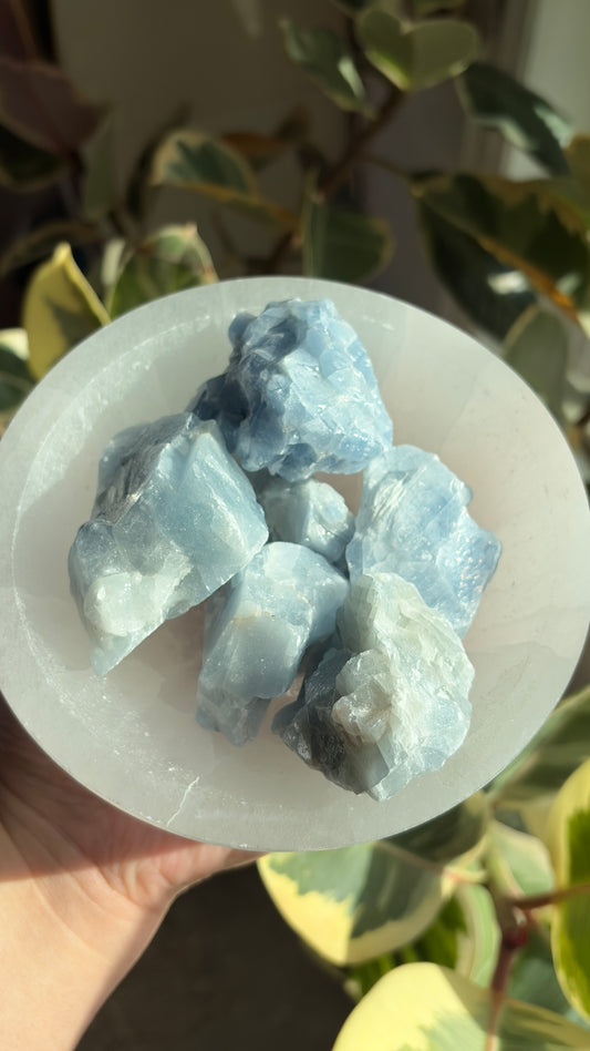 Raw Blue Calcite