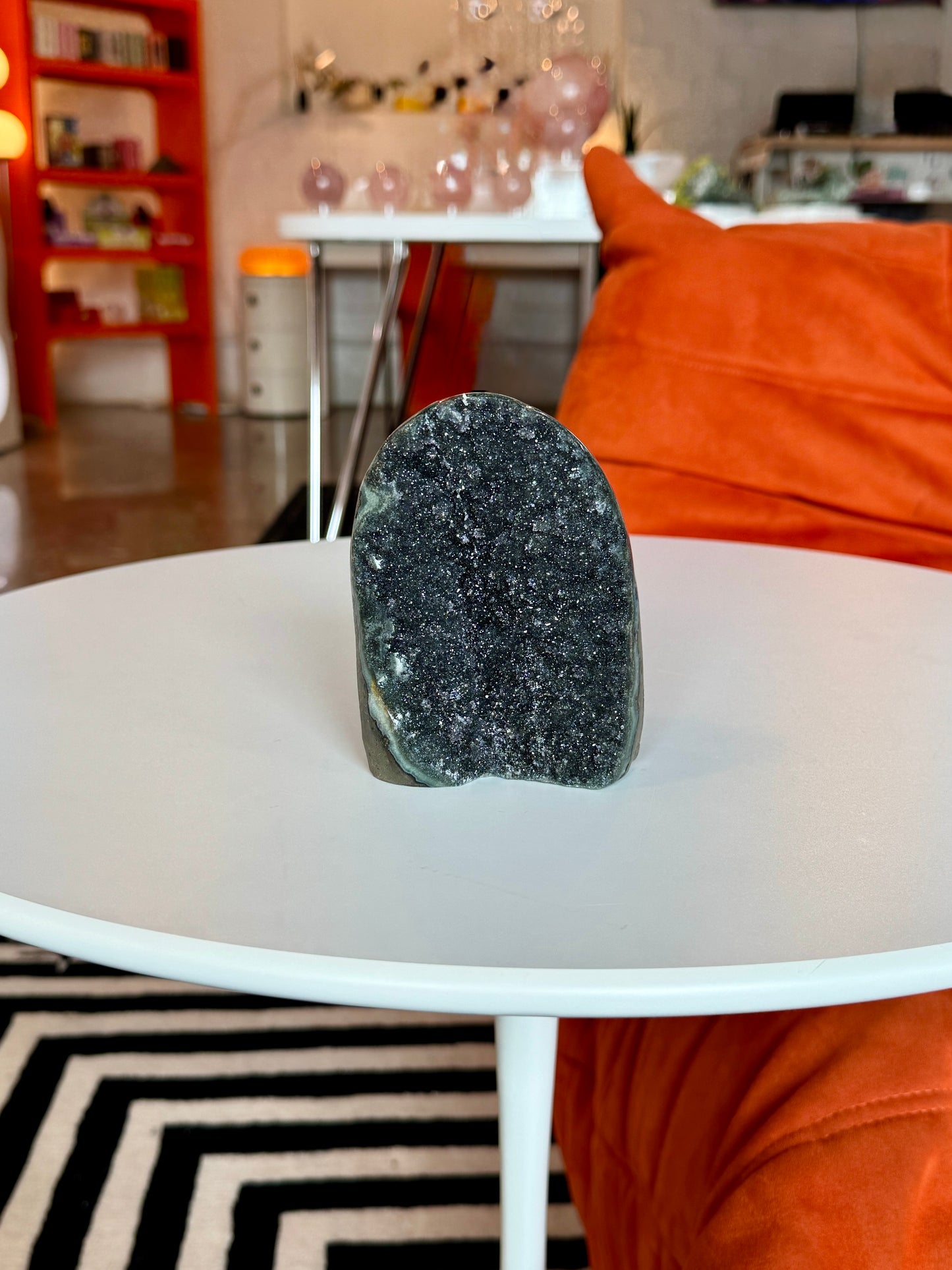 Black Amethyst Cut Base Freeform