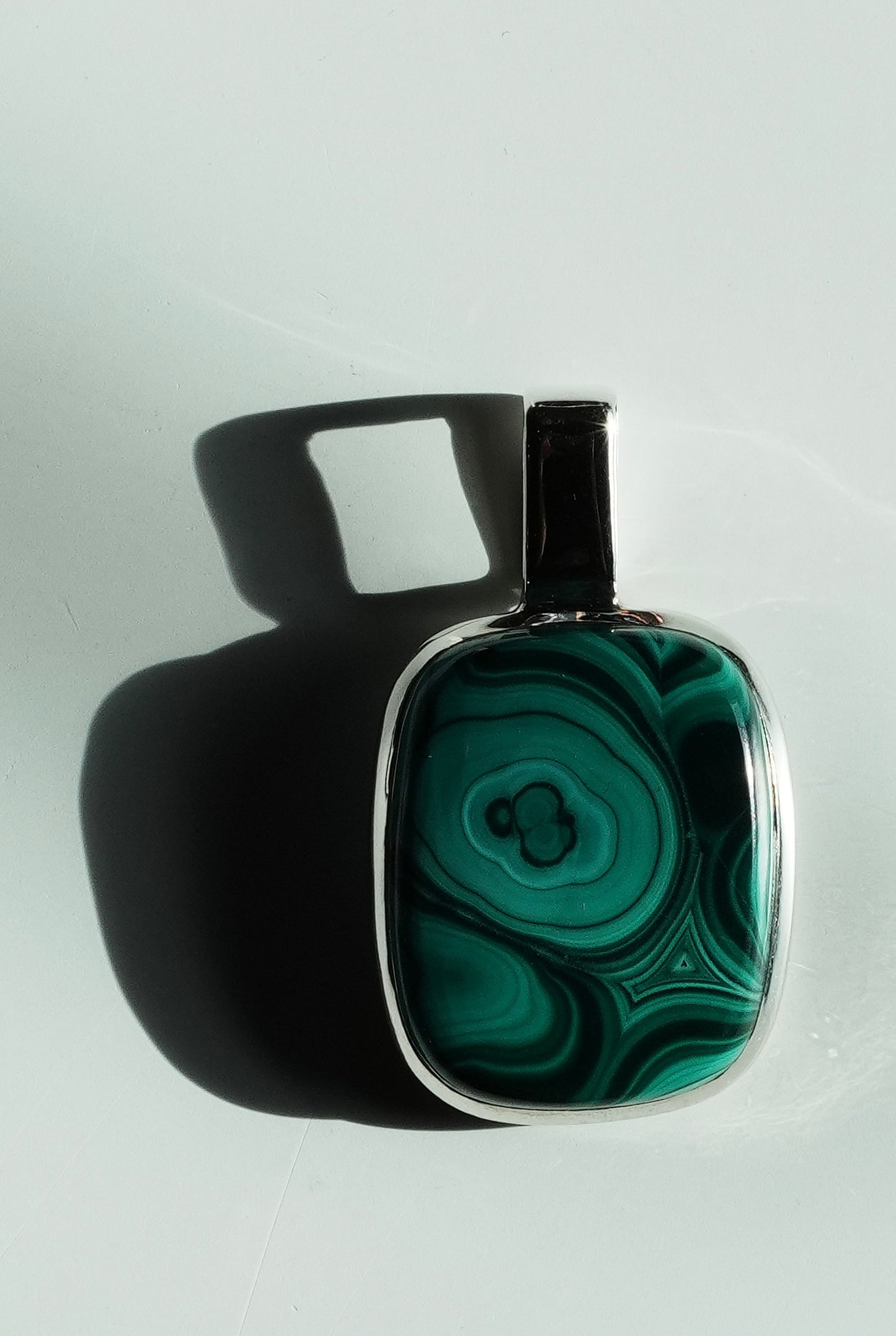Malachite Sterling Silver Pendant