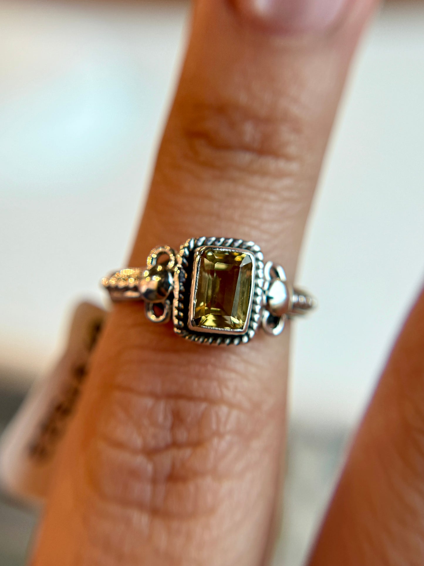 Citrine Rings Sterling Silver