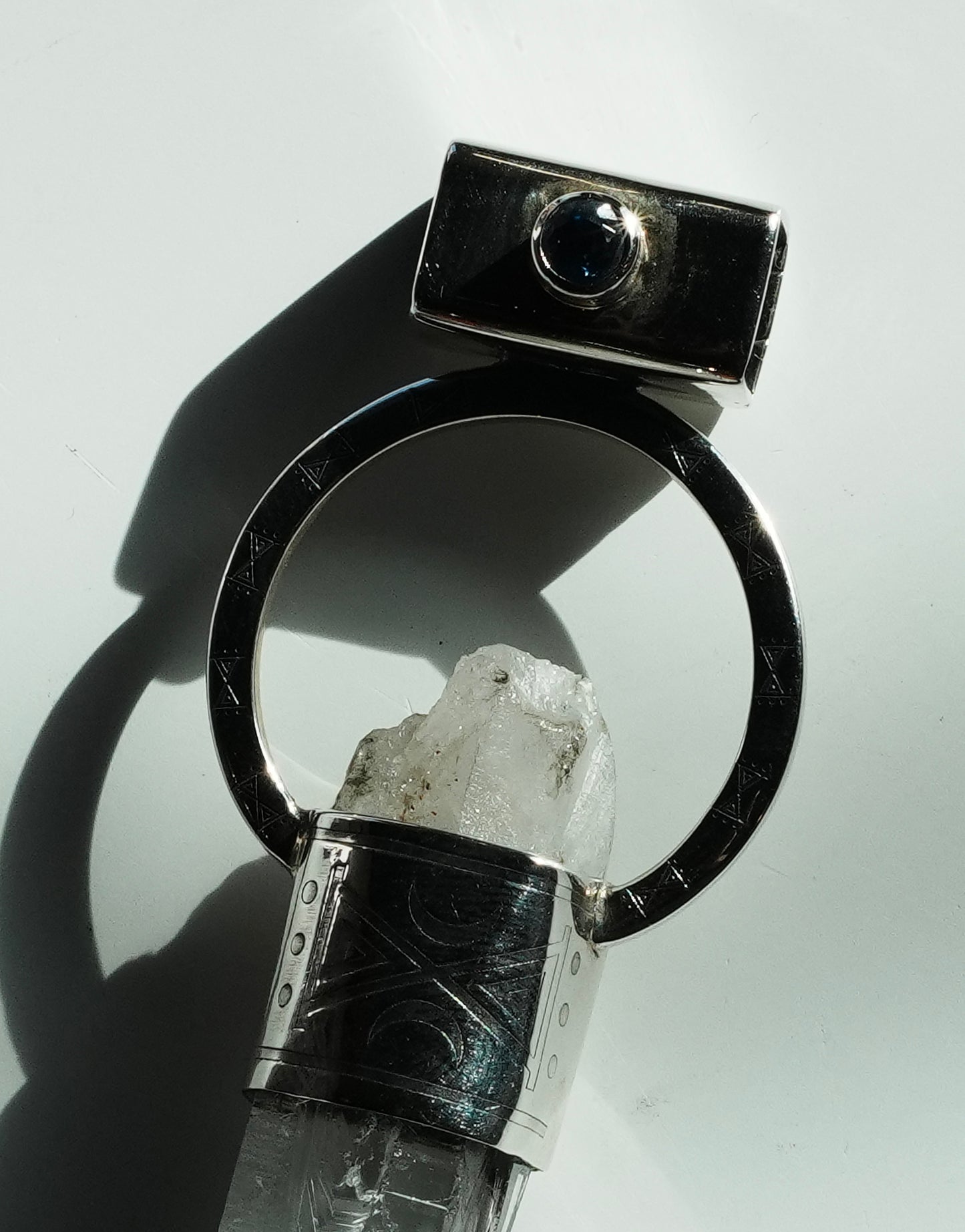 LEMURIAN SAPPHIRE STERLING SILVER PENDANT