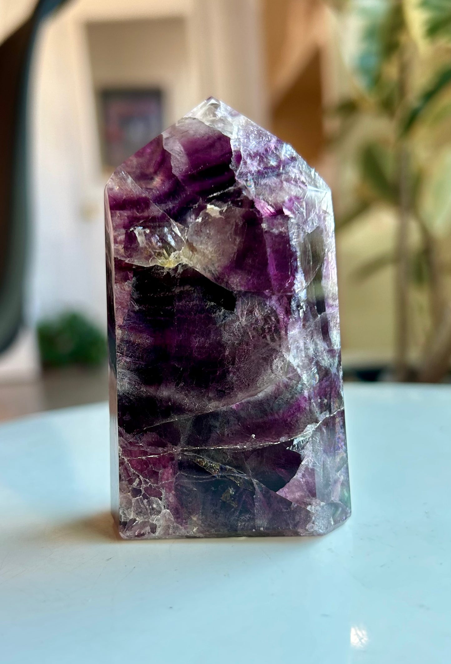 Rainbow Fluorite Tower- RF13