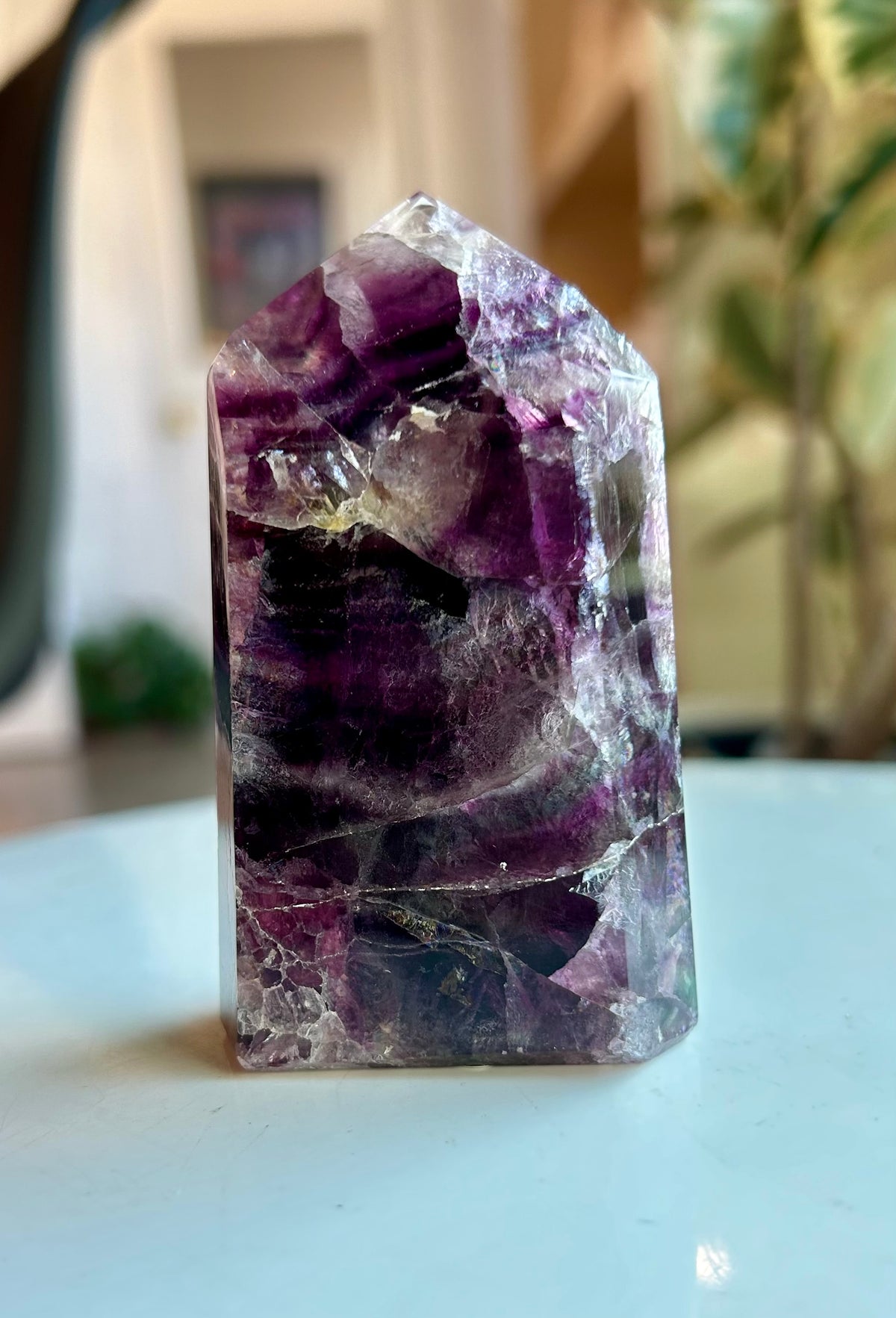 Rainbow Fluorite Tower- RF13