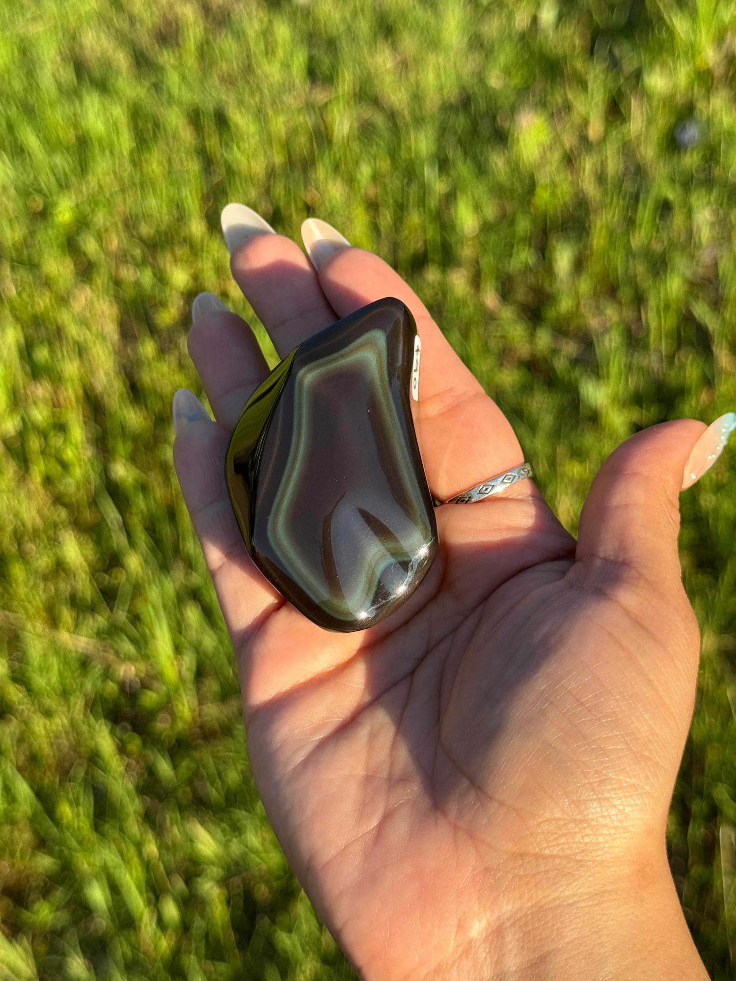 High Grade Rainbow Obsidian Freeform 📍 Mexico | RO-5