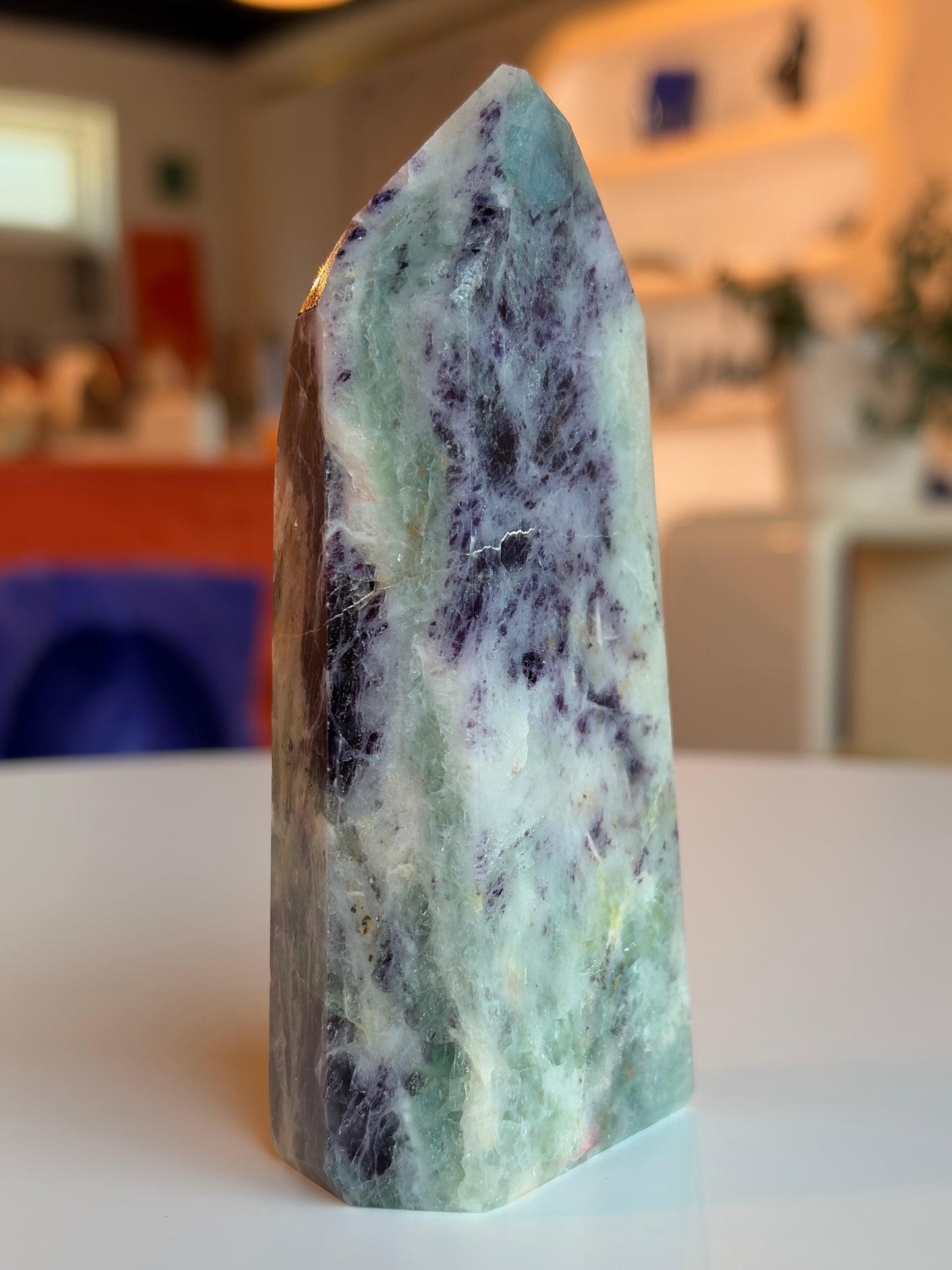 Rainbow Fluorite Tower RF-1