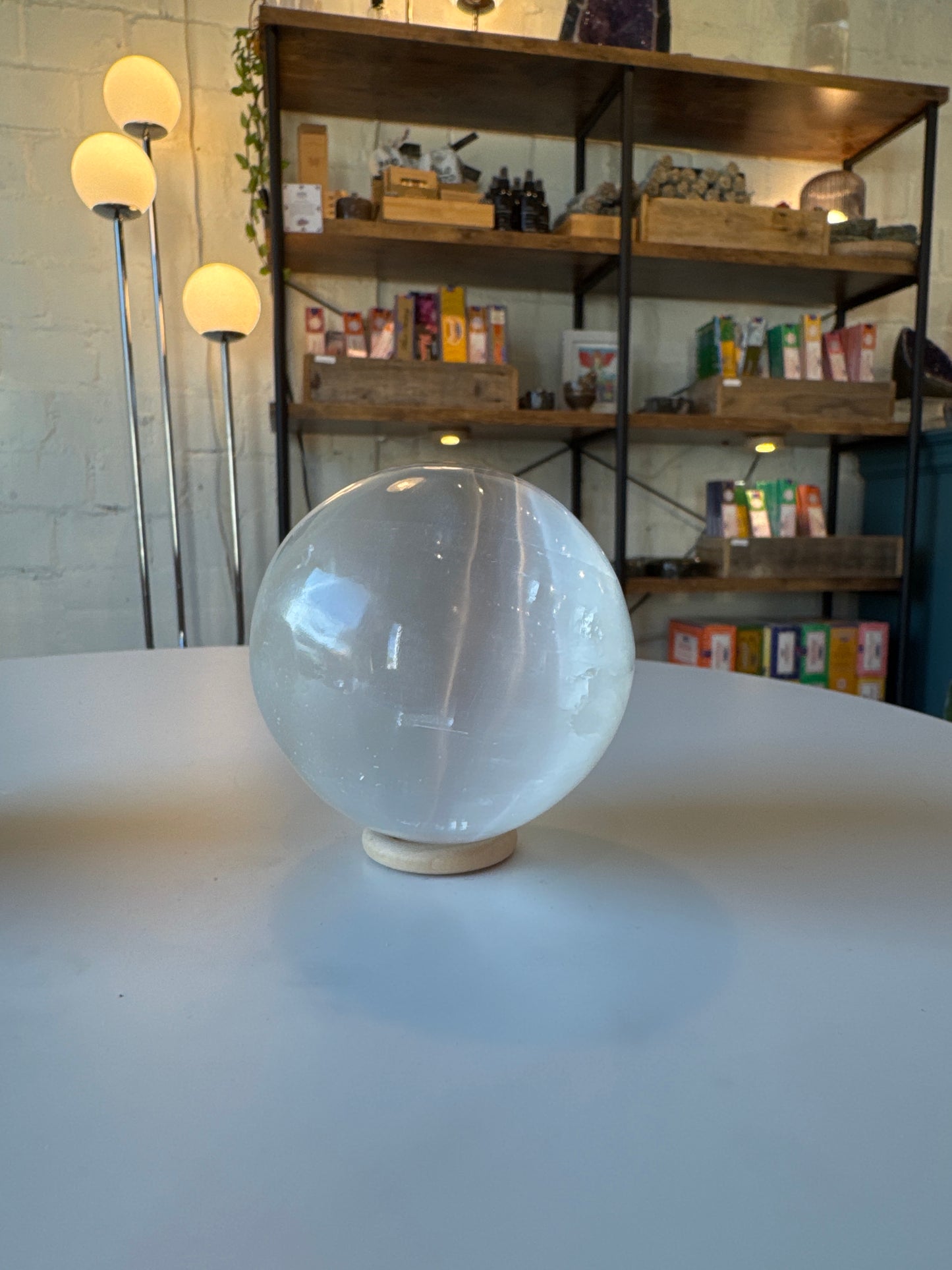 Medium Selenite Sphere