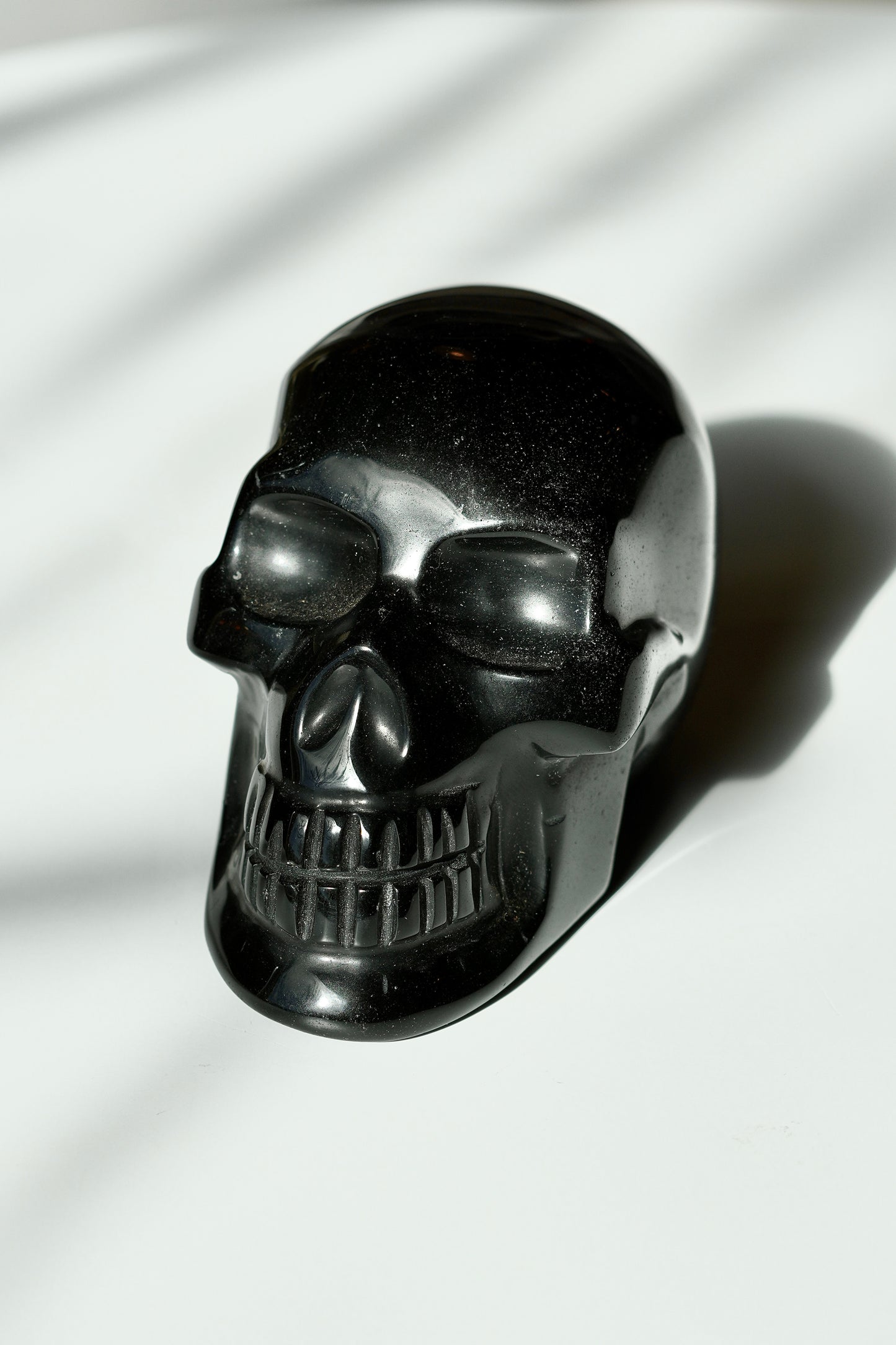 Gold Sheen Obsidian Skull