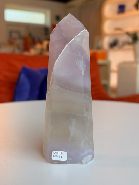 Lavender Rainbow Fluorite Tower LF06