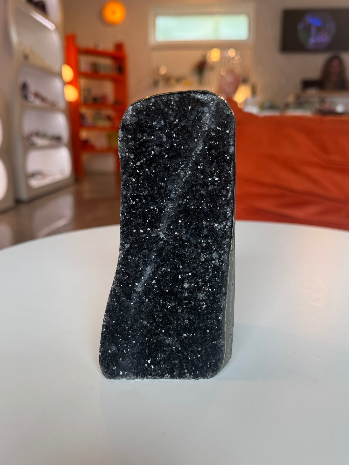 Black Amethyst Cut Base Freeform