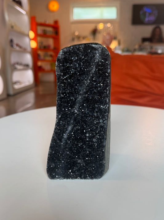 Black Amethyst Cut Base Freeform