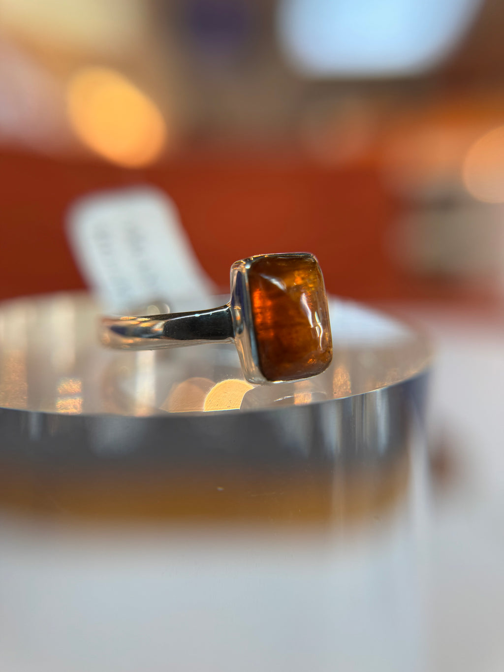 Orange Kyanite Ring Size 9