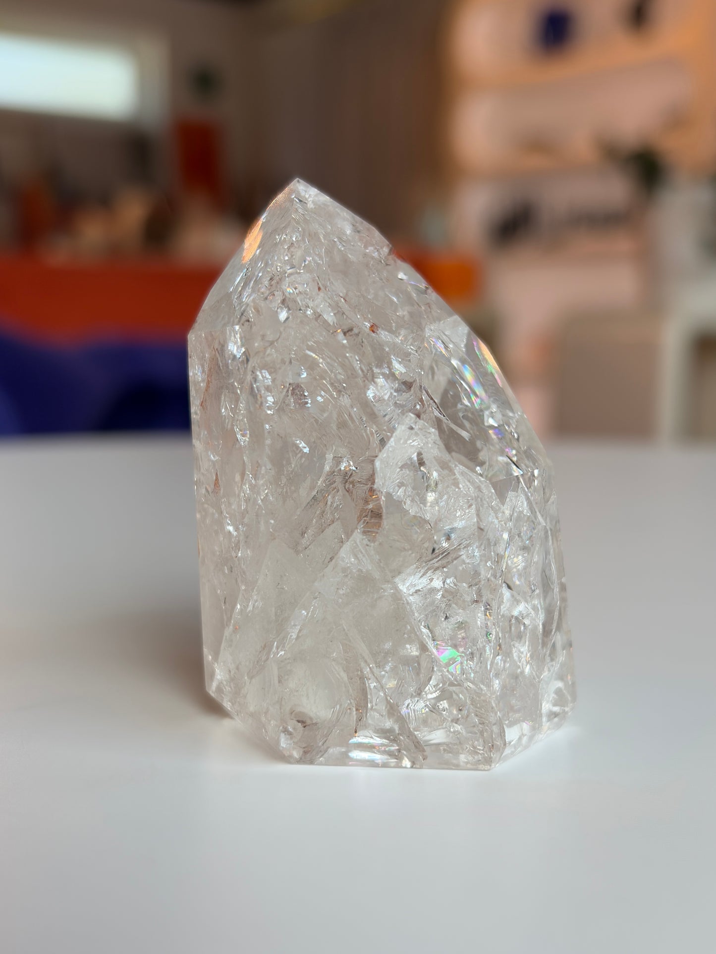 Brazilian Crackle Quartz Tower CQ09
