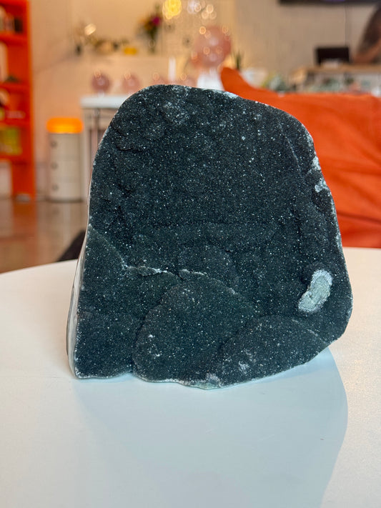 Black Amethyst Cut Base Freeform