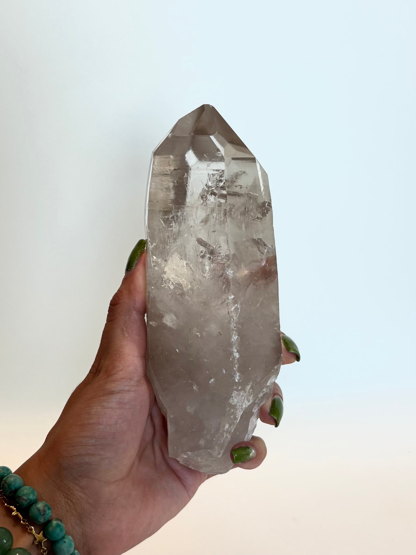 Lemurian Smoky Quartz Energy Grade Natural Point : Brazil