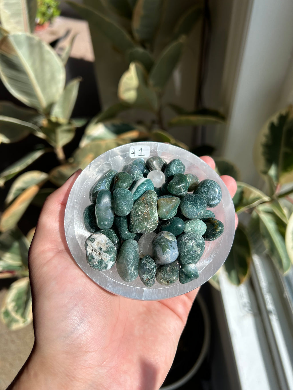 Moss Agate Small Tumble