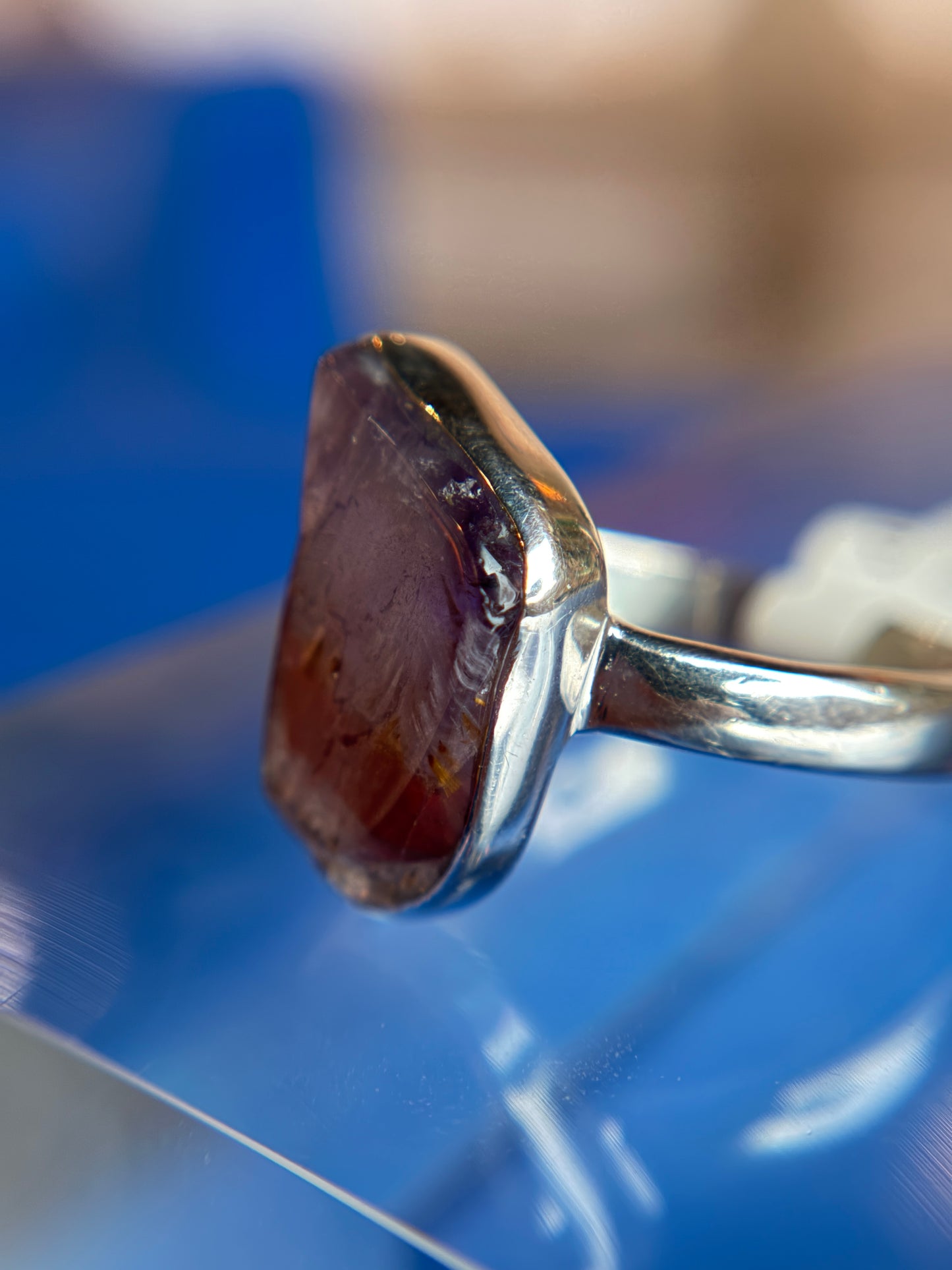 Super 7 Ring Size 11 Sterling Silver