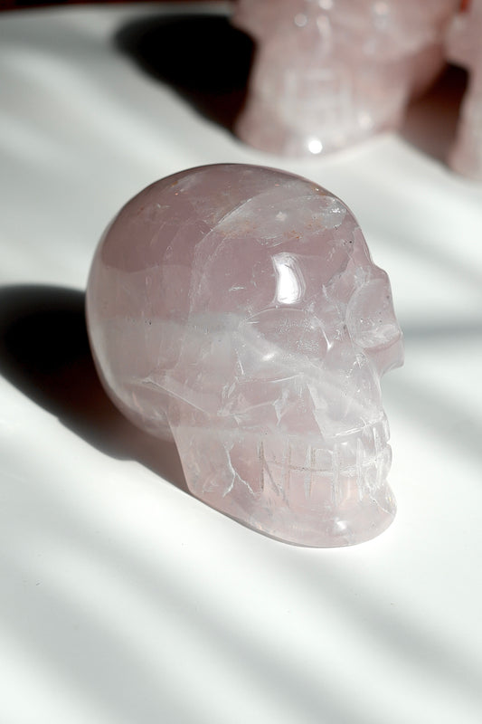 Rose Quartz Skull