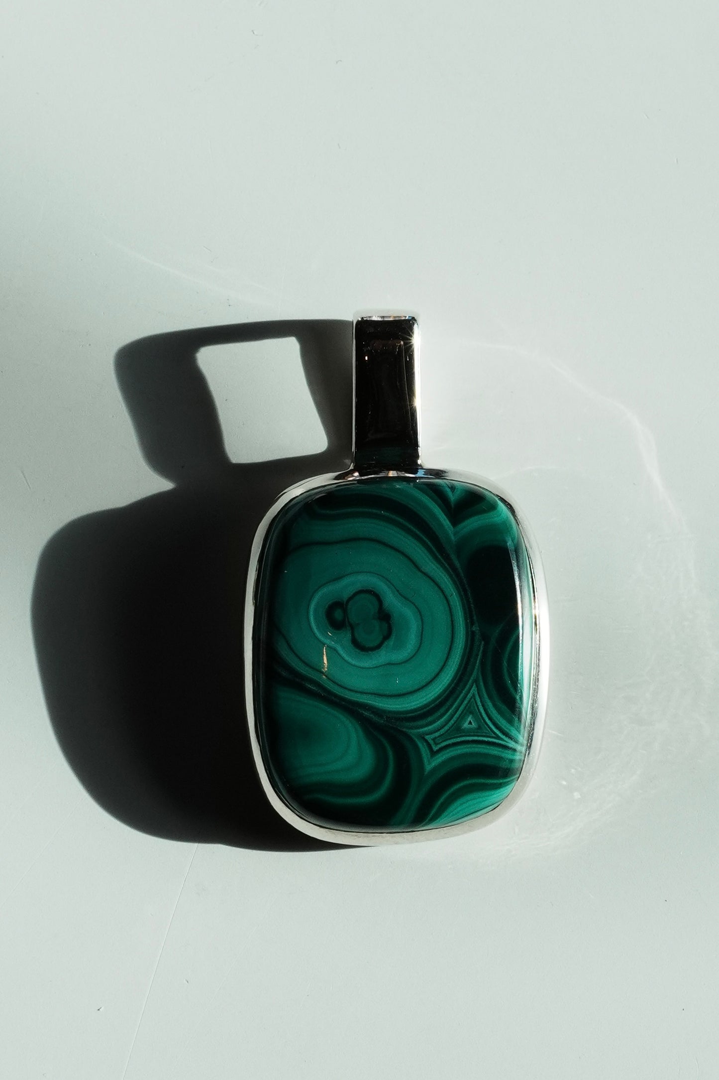 Malachite Sterling Silver Pendant