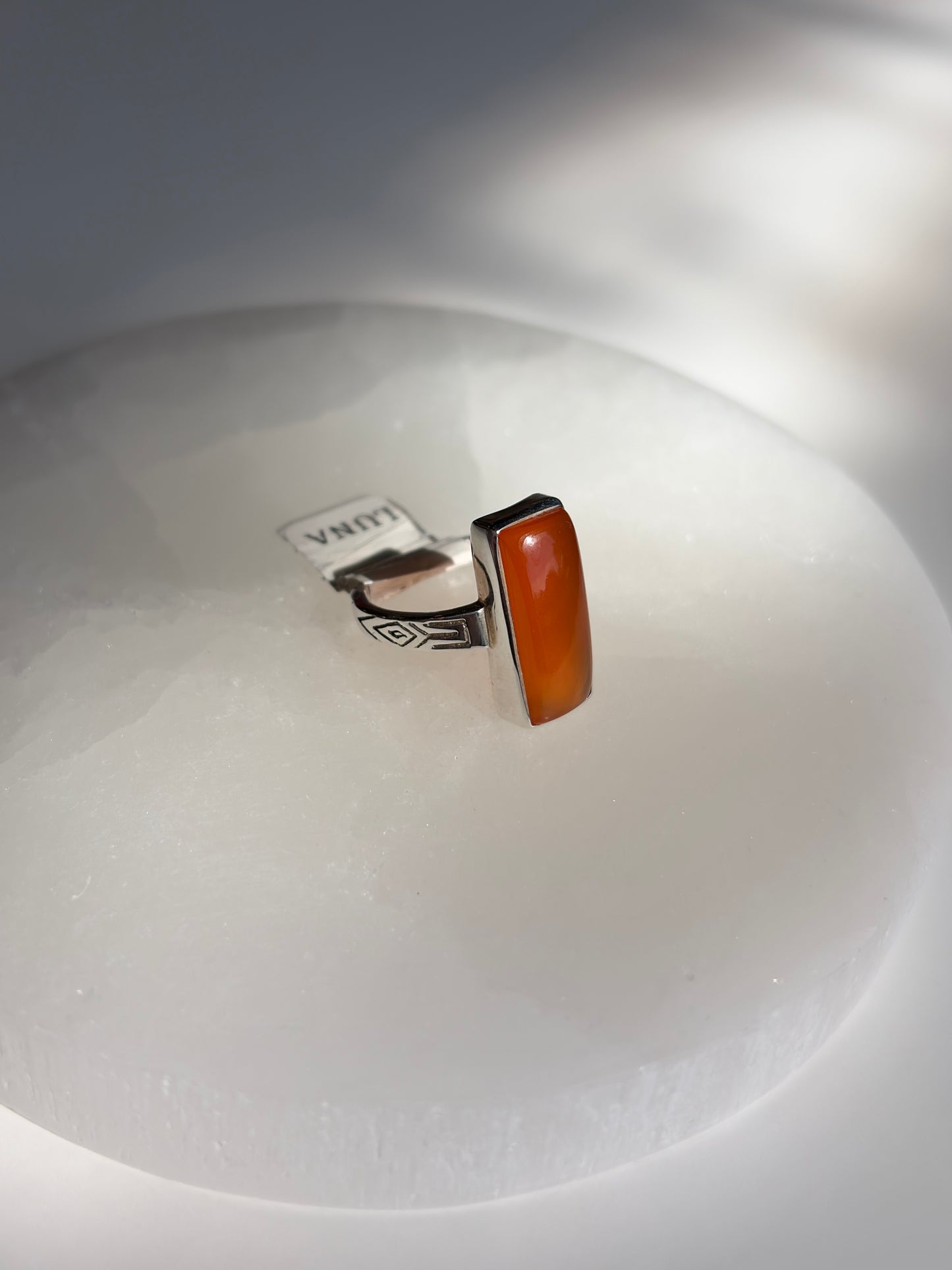 Carnelian Ring Size 6 - Sterling Silver .925