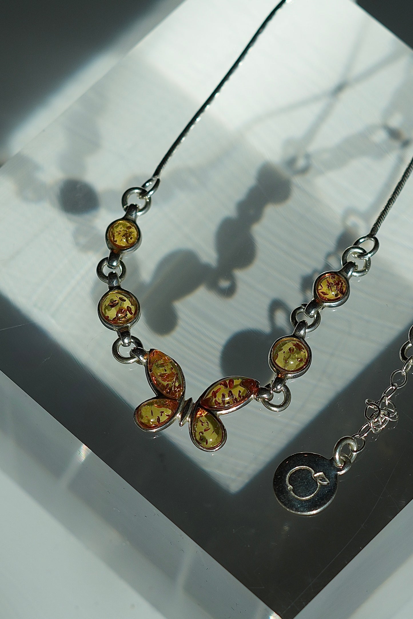 Baltic Amber Sterling Silver Necklace