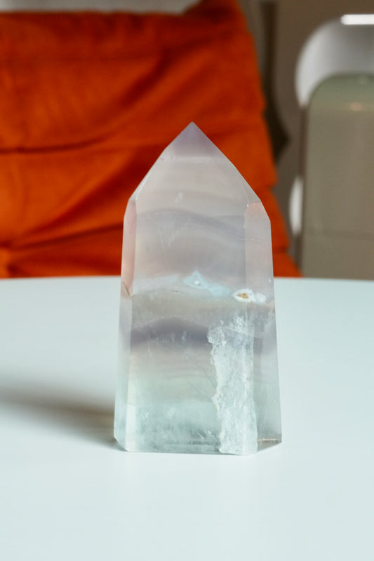 Lavender Rainbow Fluorite Tower