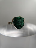Malachite Druzy Ring Size 11