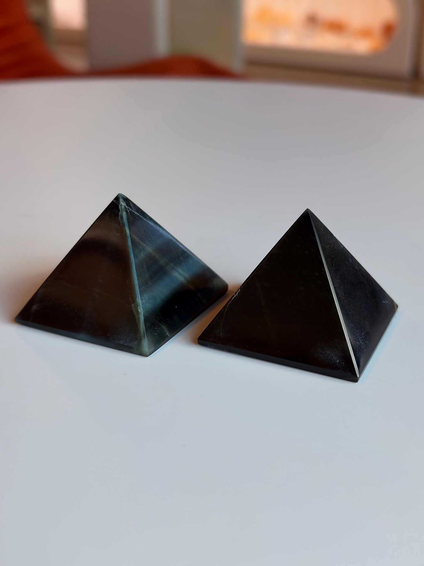 Small Blue Tiger’s Eye Pyramids