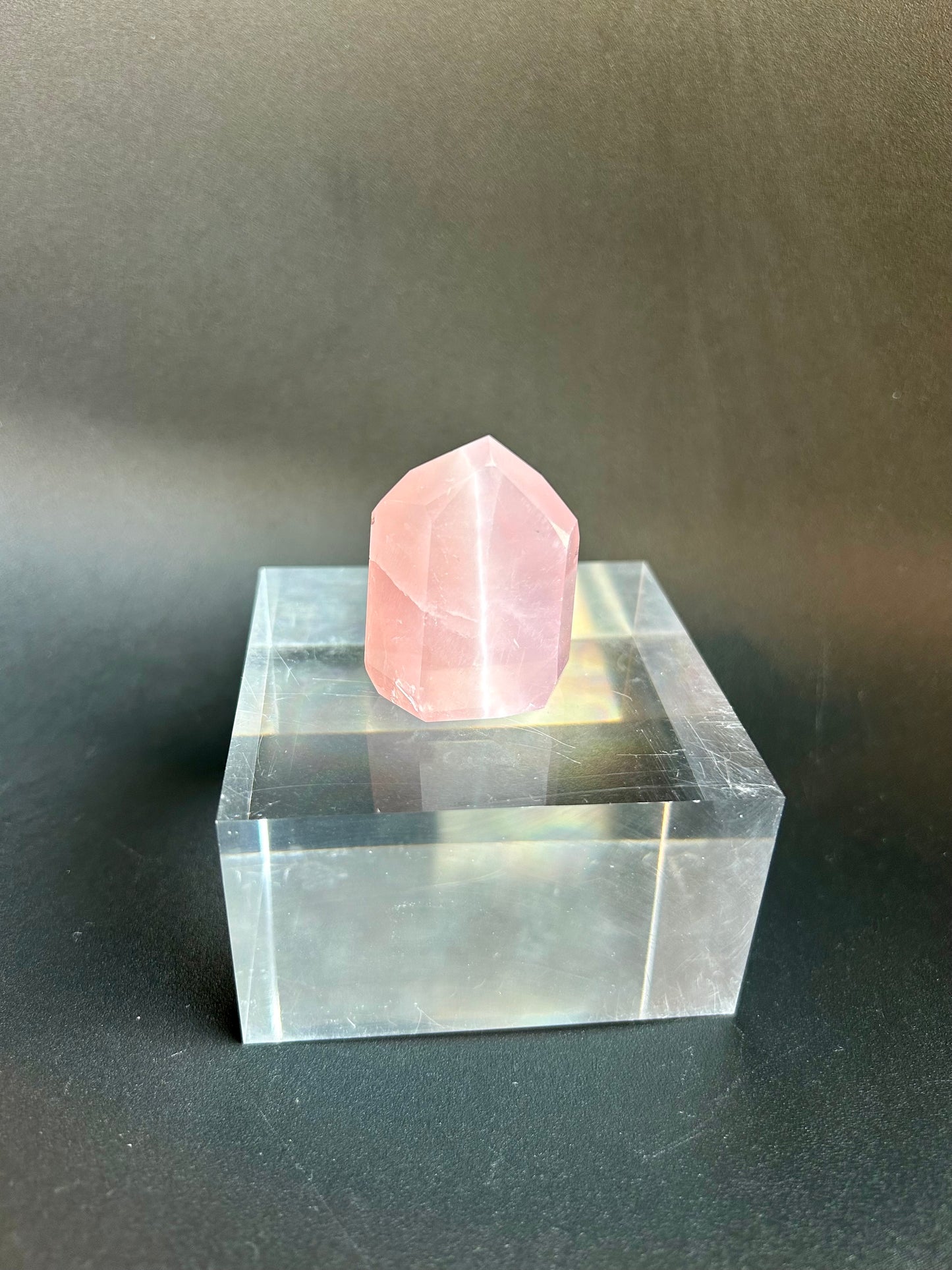 Mini Rose Quartz Tower- MRT3