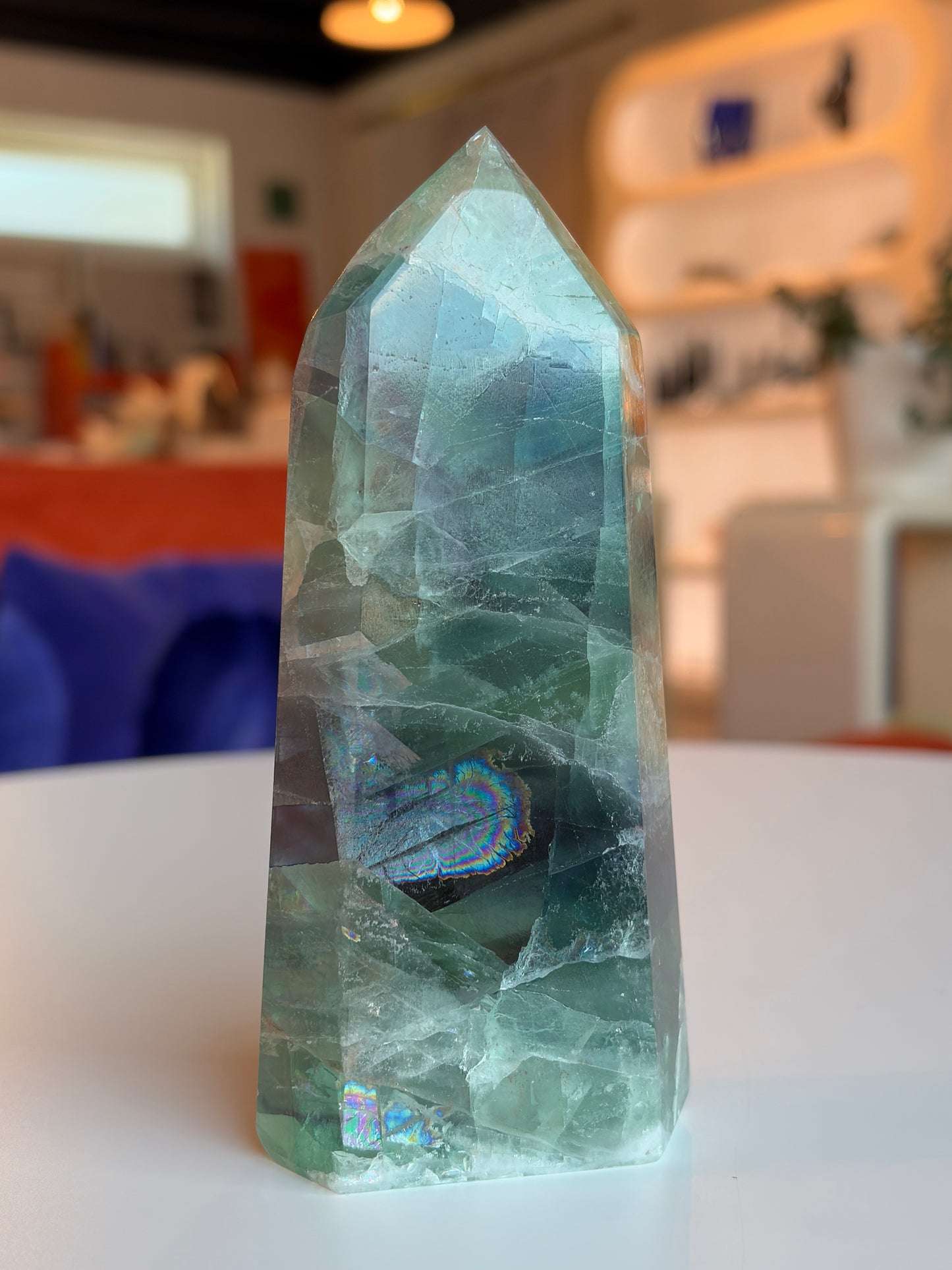 Rainbow Fluorite Tower RF08