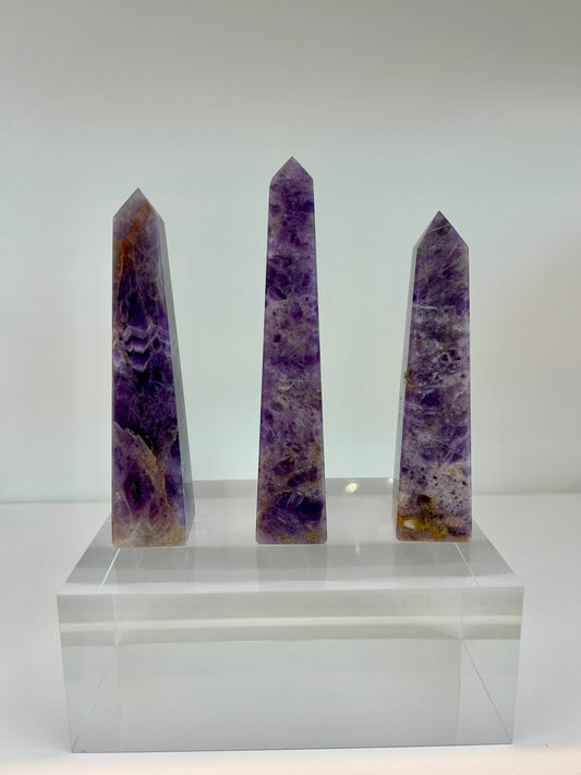 Brazilian Chevron Amethyst Tower -CAT1