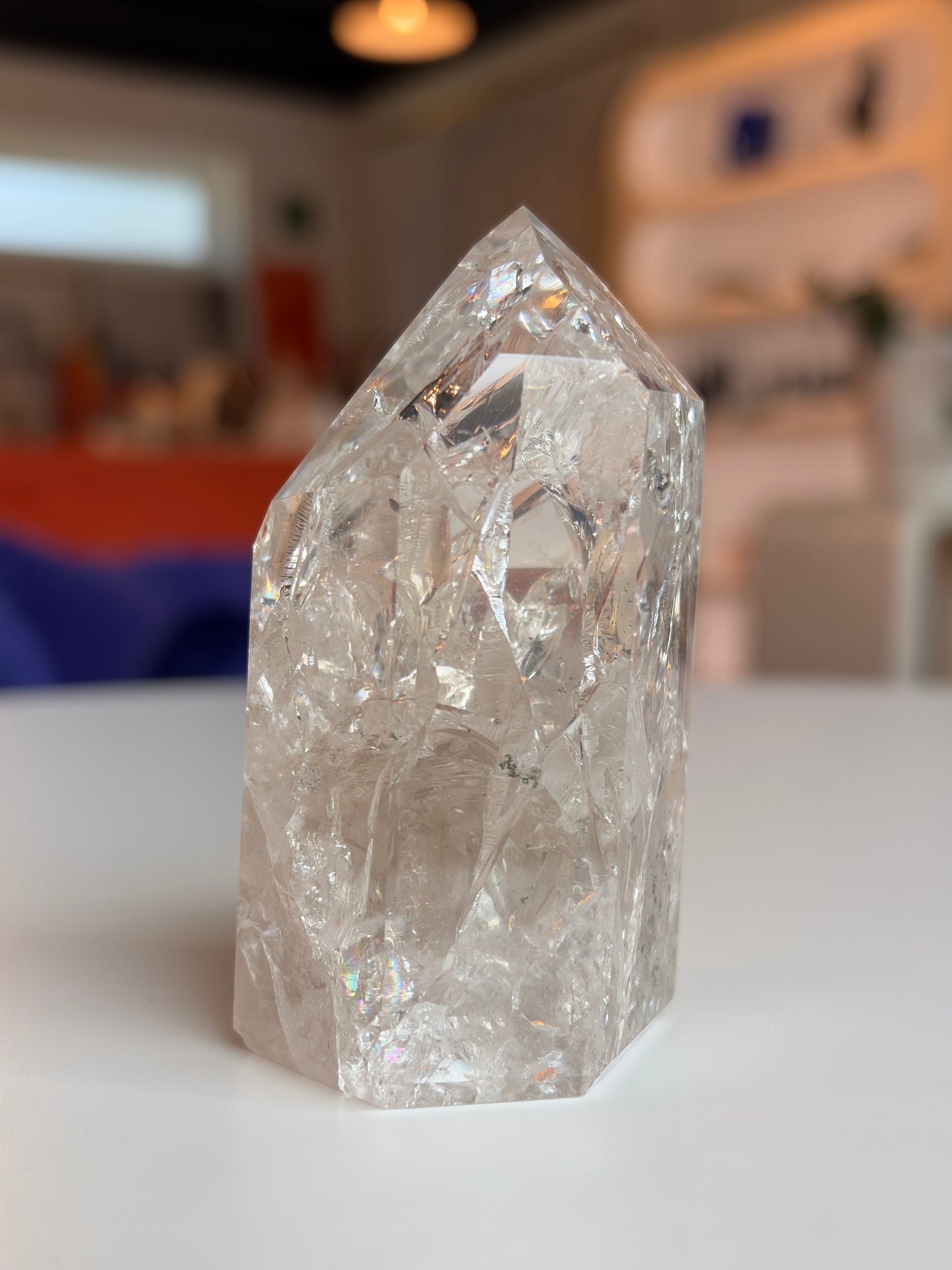 Brazilian Crackle Quartz Tower CQ03
