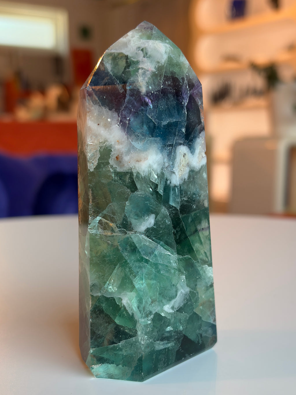 Rainbow Fluorite Tower RF07