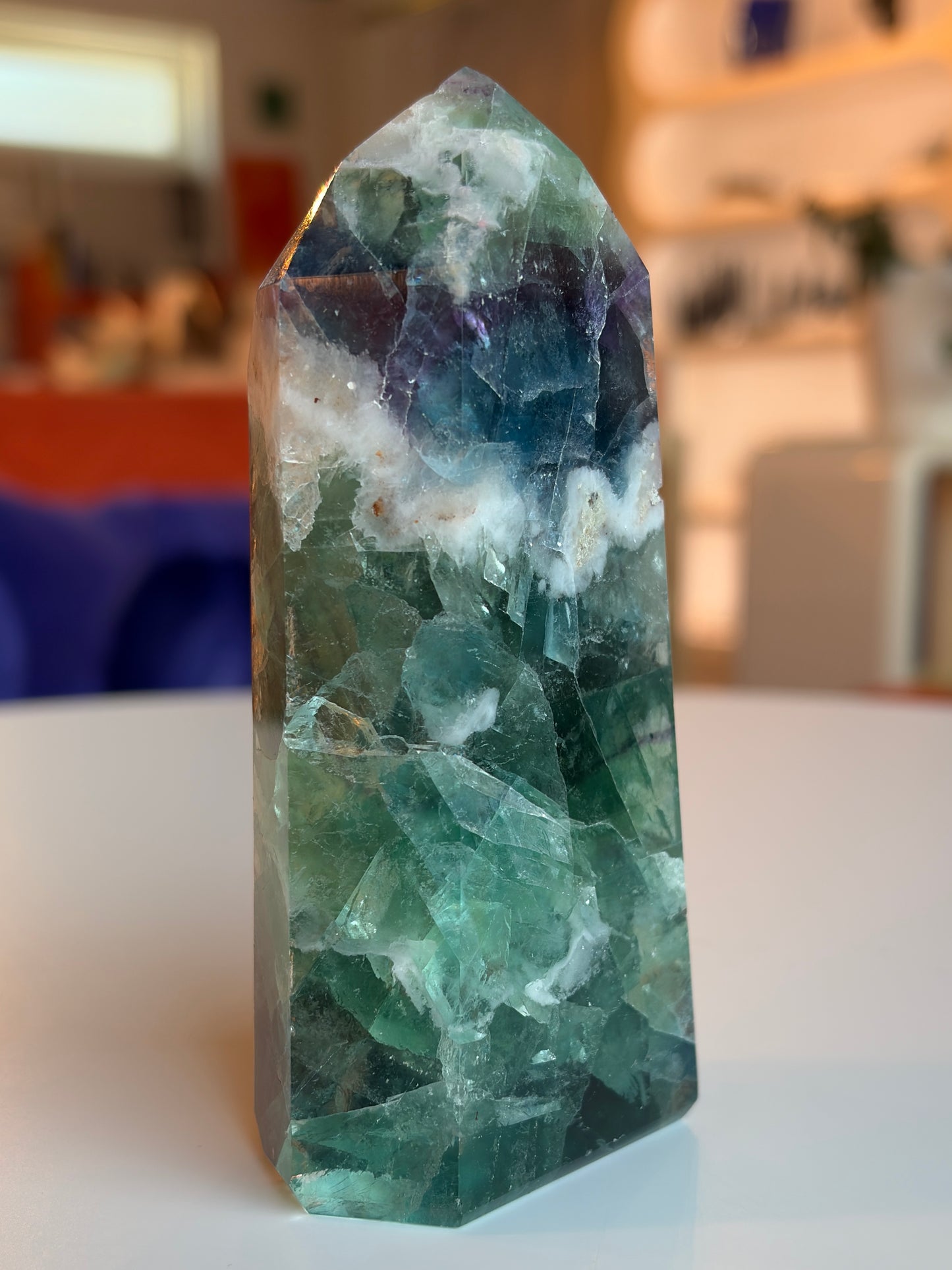 Rainbow Fluorite Tower RF07