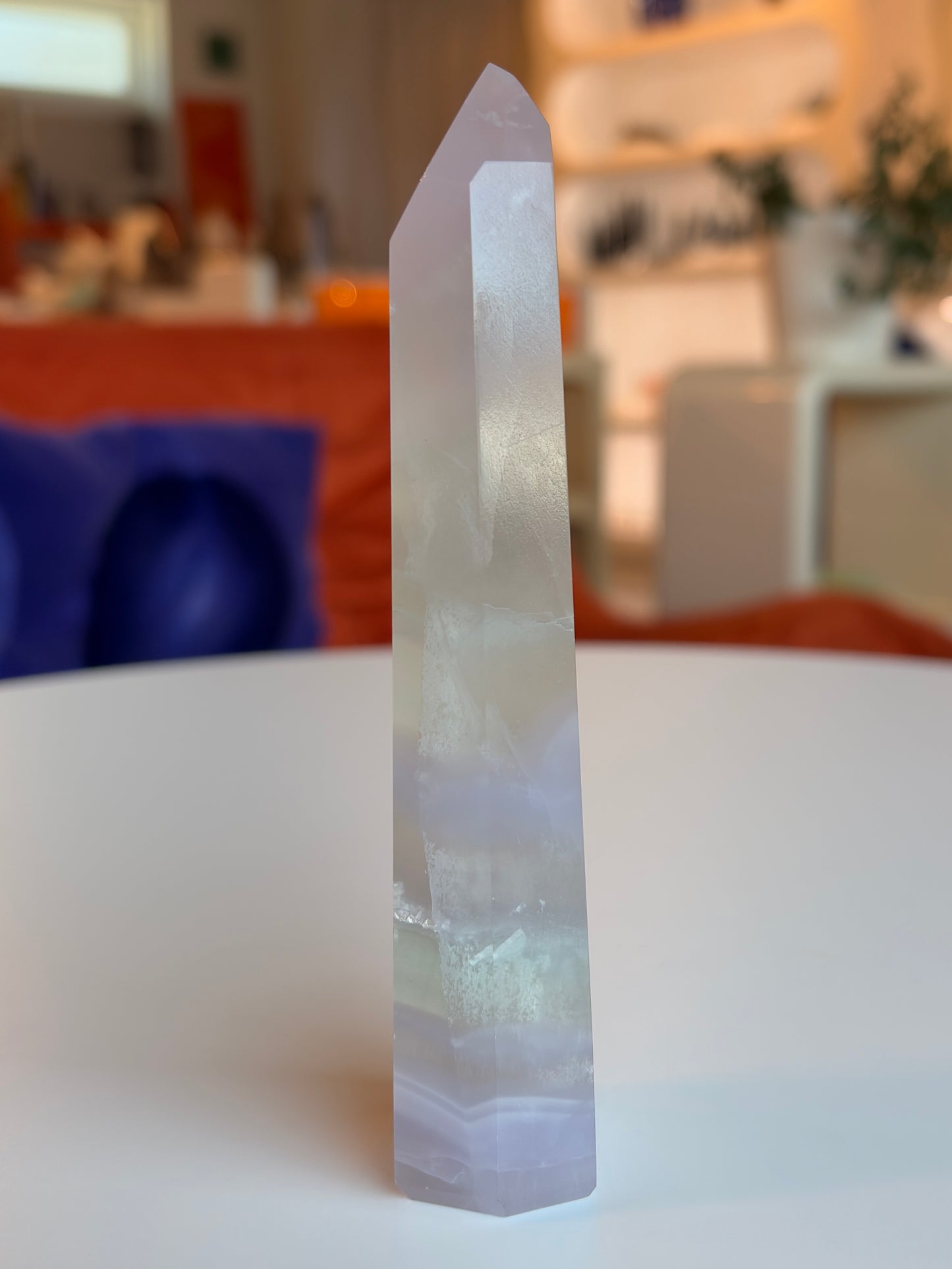 Lavender Rainbow Fluorite Tower LF08