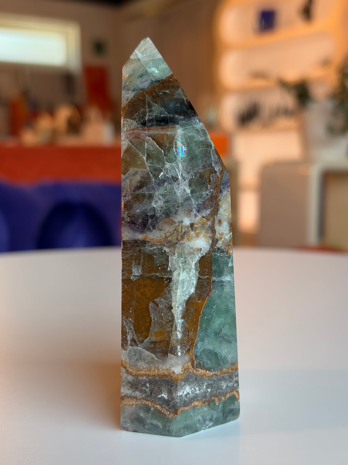 Rainbow Fluorite Tower RF-2