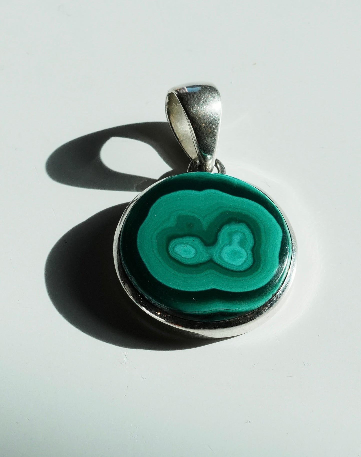 Malachite Sterling Silver Pendant