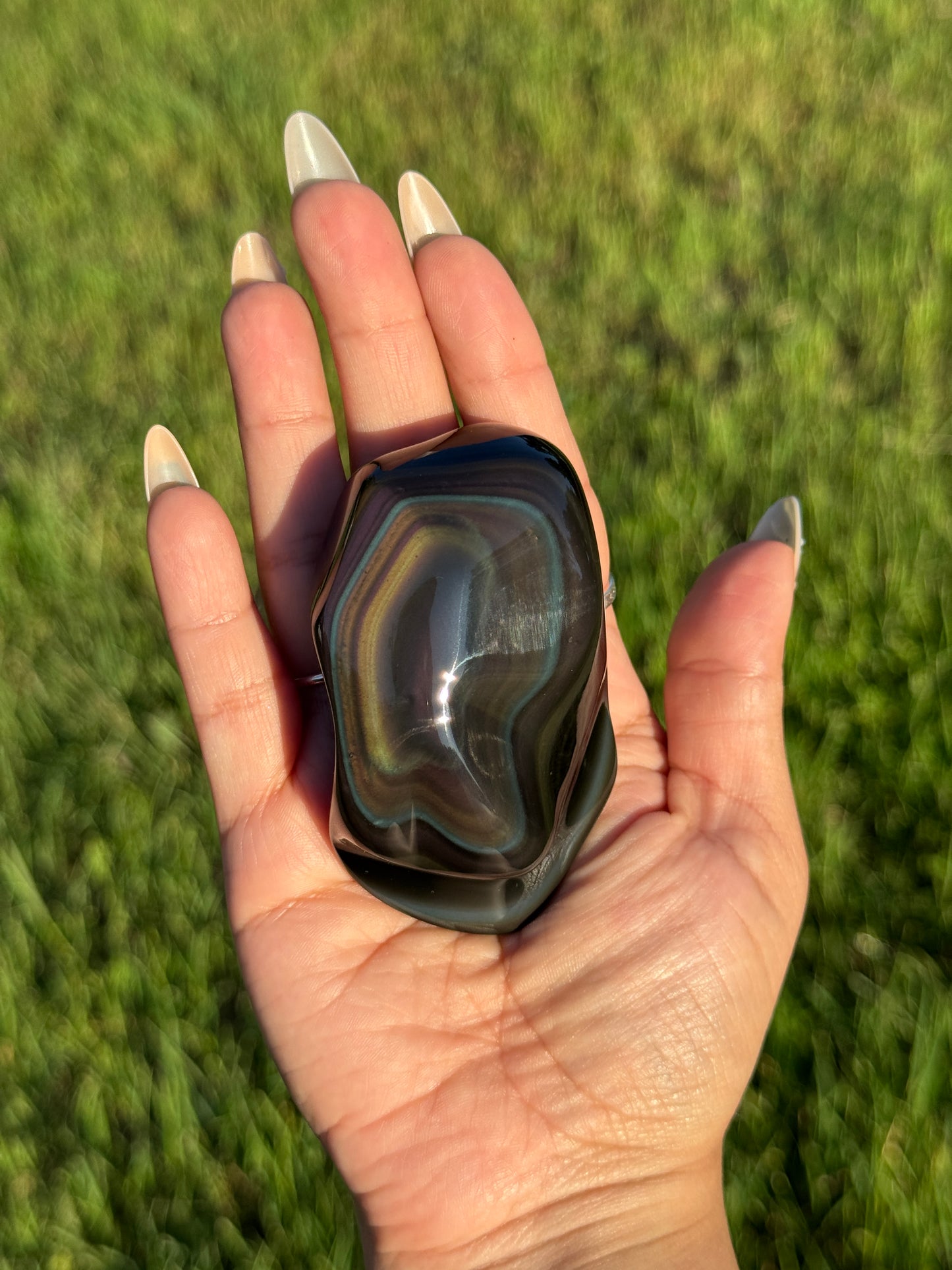 High Grade Rainbow Obsidian Polished Freeform - 📍 Mexico RO-4