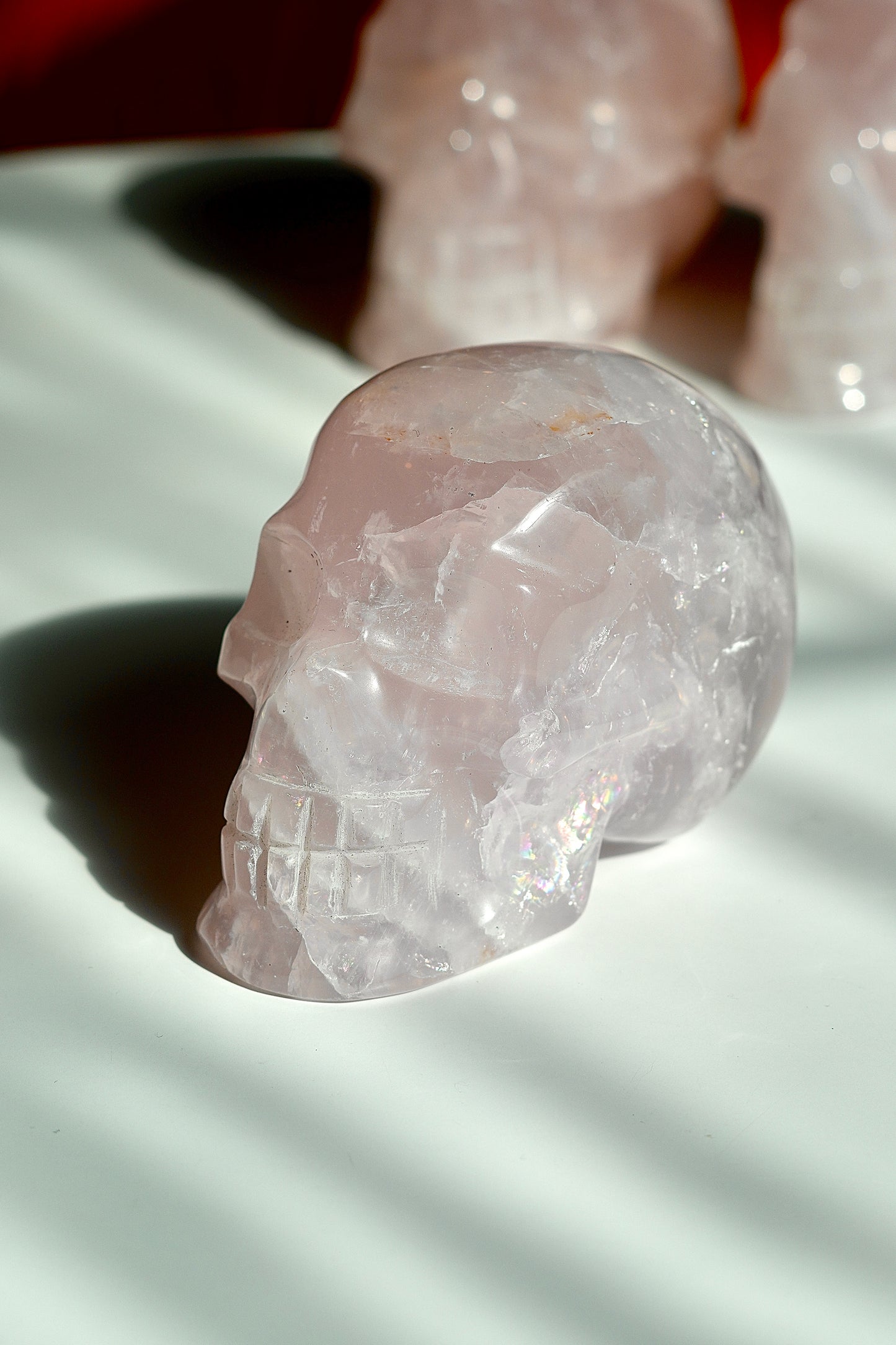 Rose Quartz Skull