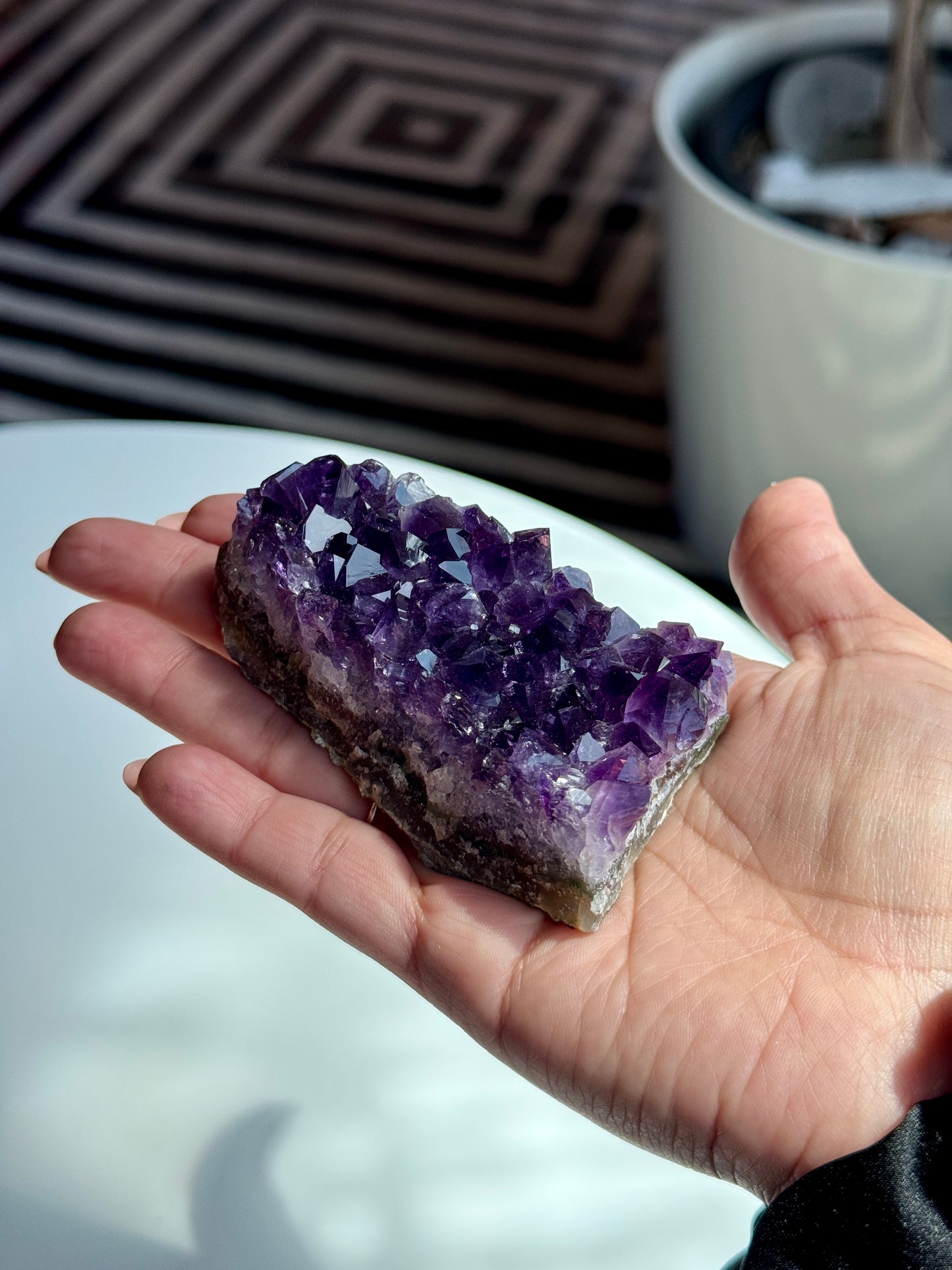 High Grade Deep Purple Amethyst Cluster