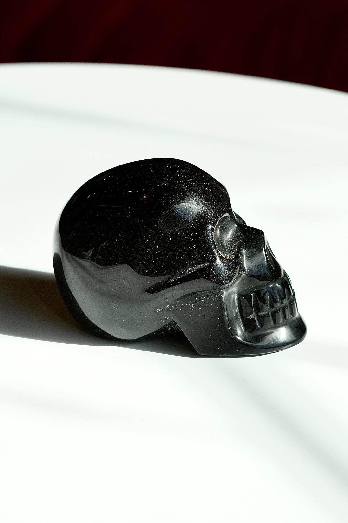 Gold Sheen Obsidian Skull