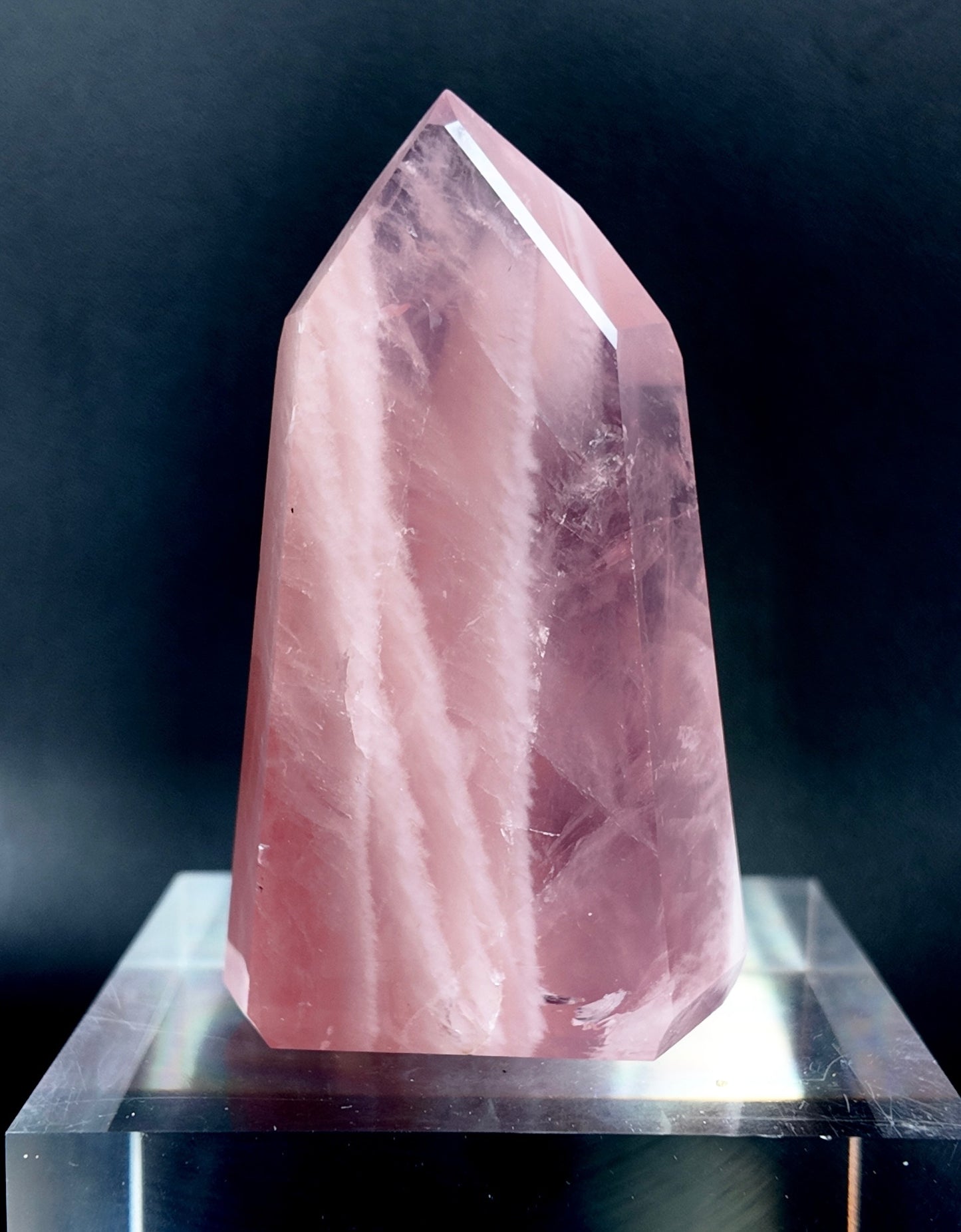 Mini Rose Quartz Tower- MRT7
