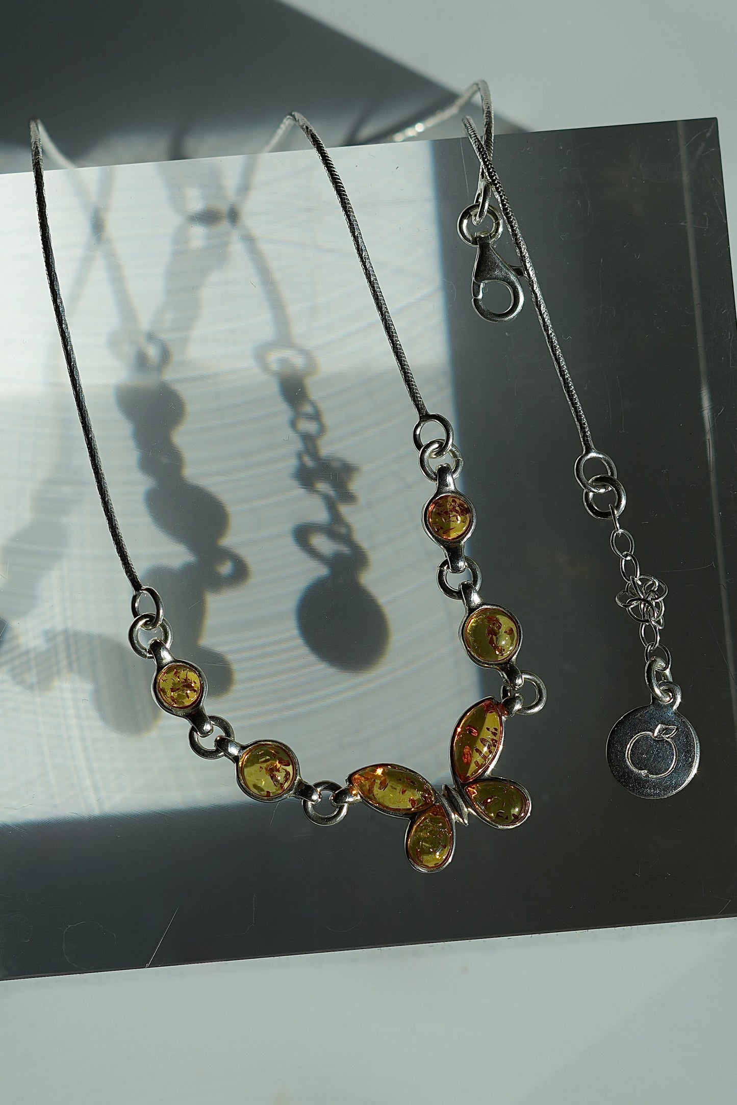 Baltic Amber Sterling Silver Necklace