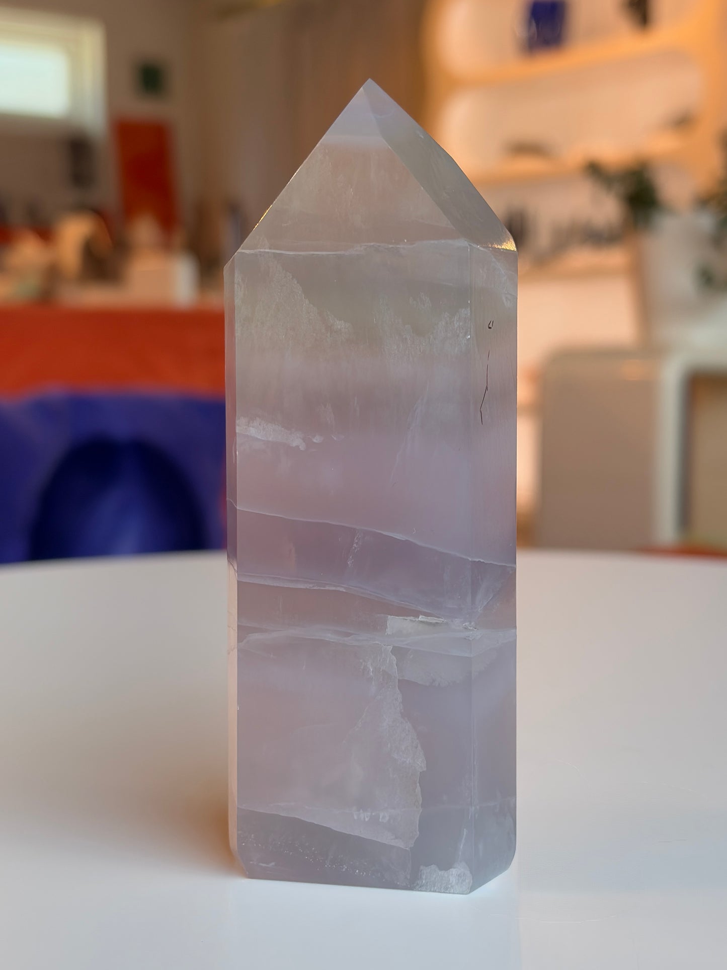 Lavender Rainbow Fluorite Tower LF09