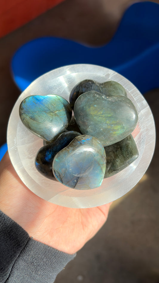 Labradorite Hearts
