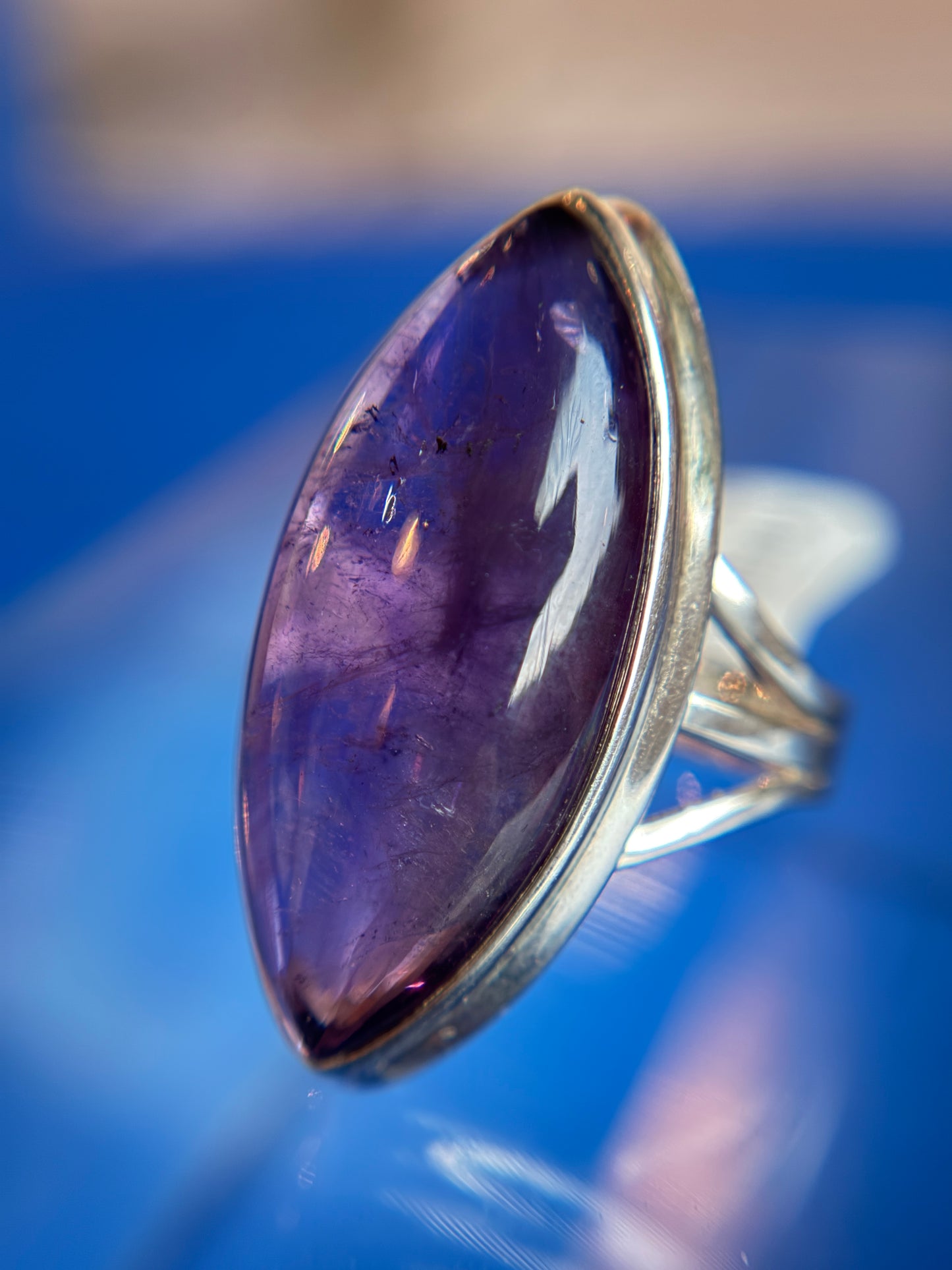 Amethyst Ring Size 7 Sterling Silver