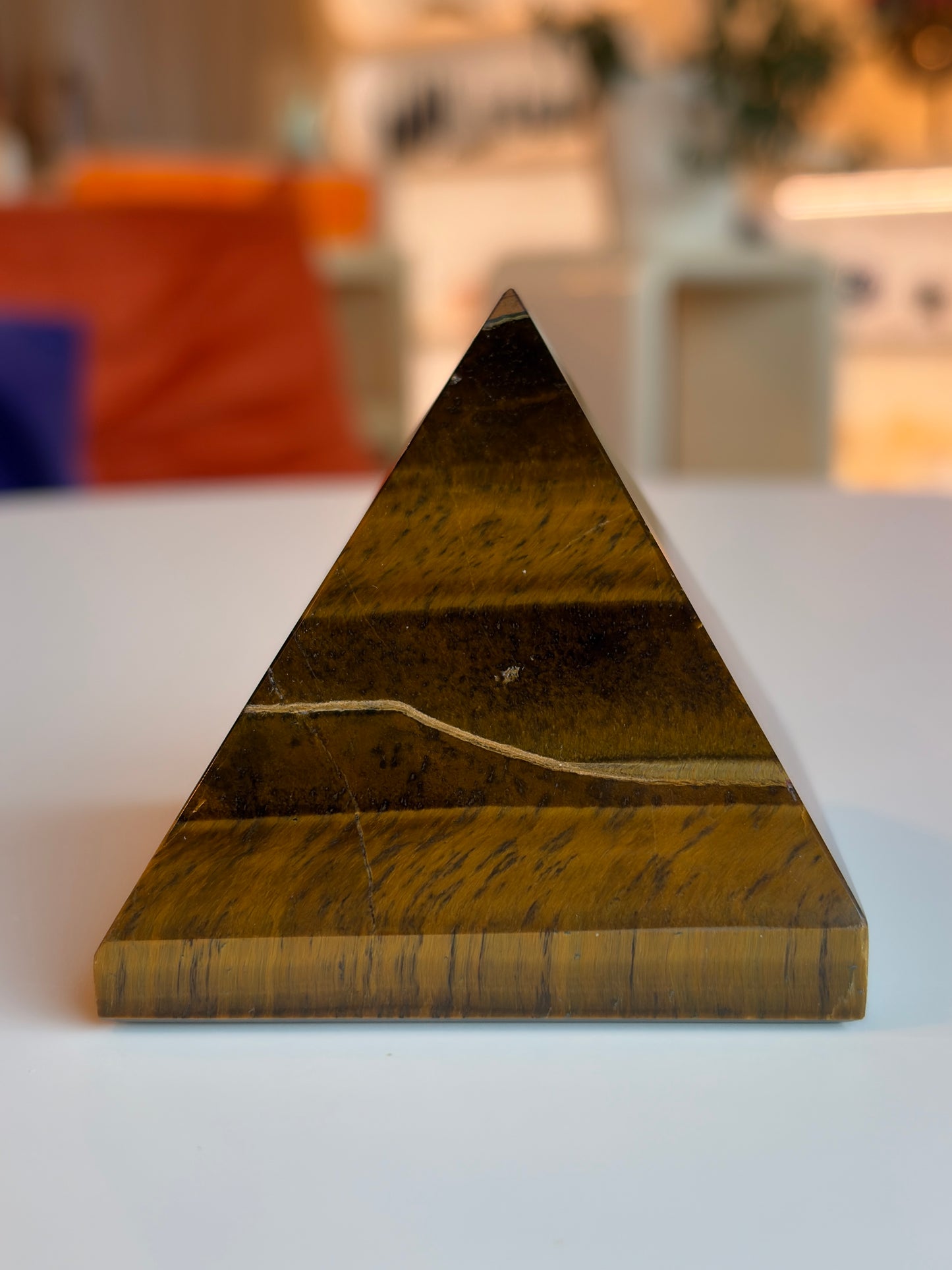 Large Tiger’s Eye Pyramid