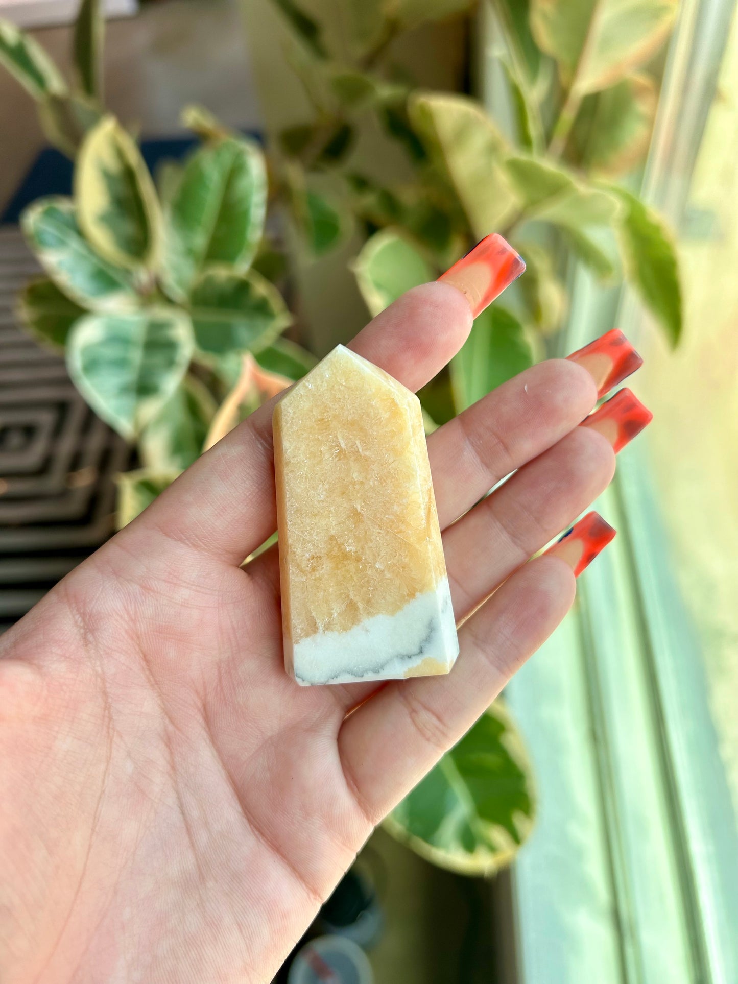 Orange Calcite Tower -OCT1