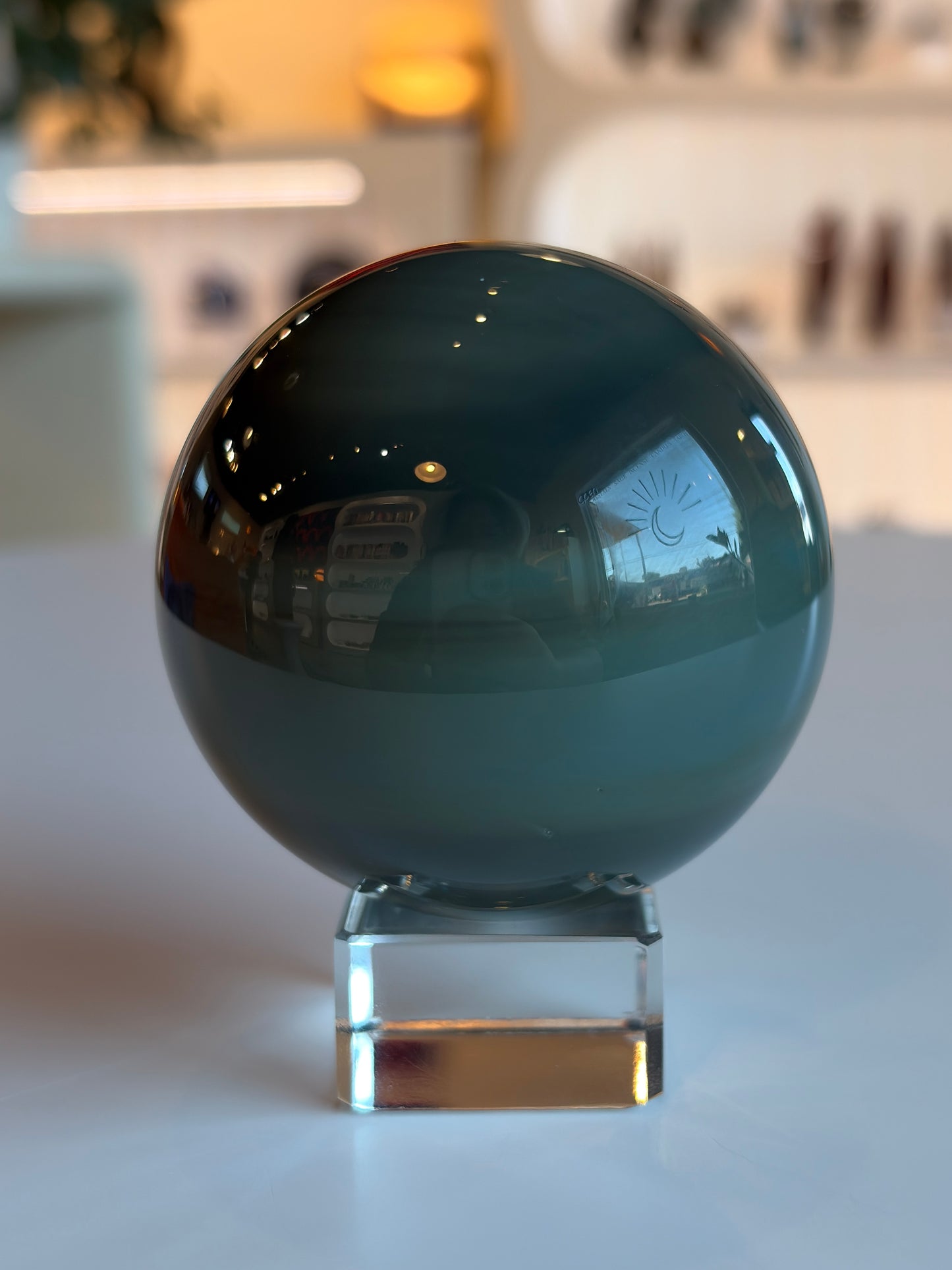 Platinum Obsidian Sphere
