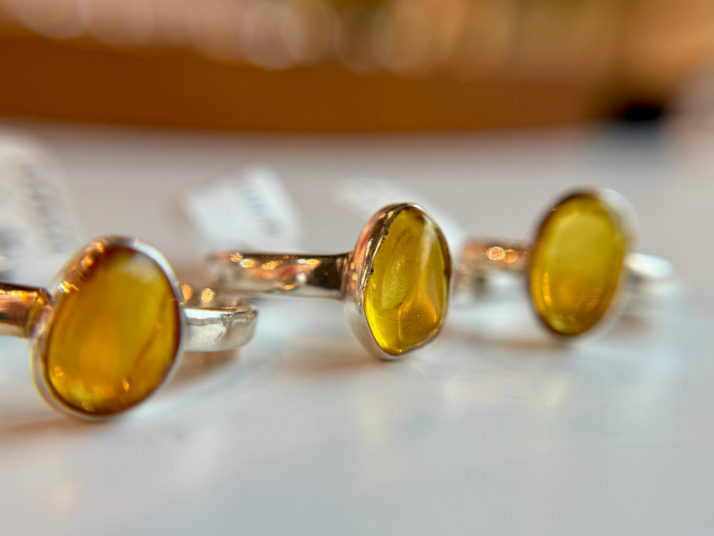 Sterling Silver Baltic Amber Ring