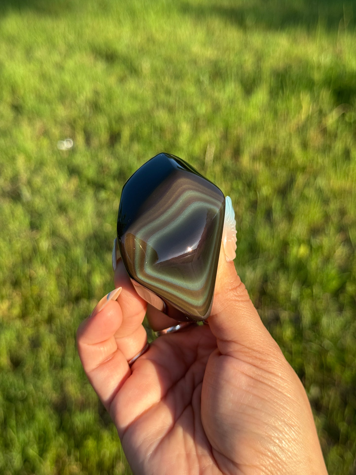 High Grade Rainbow Obsidian Freeform 📍 Mexico | RO-5
